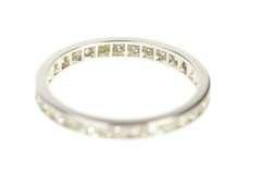 Platinum 0.75 Ctw Diamond Eternity Wedding Band Ring
