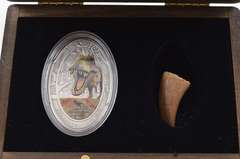 2014 Republic Of Congo 1500 Franc 2 Oz Silver Coin & Talon Set - Box