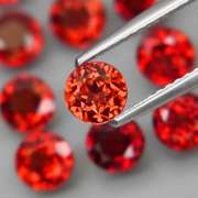 Excellent 6.75ct VS collection of top red orange Garnets