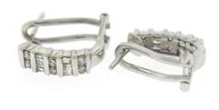 Gorgeous 14kt WG Diamond Huggie Earrings