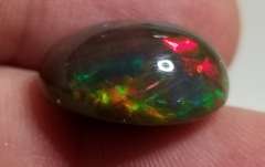 UNHEATED! Collectors 7.21ct smoldering black Opal