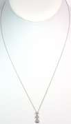 Sweet Graduated Diamond necklace in White GOld