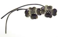 Sterling Silver Flower Pin