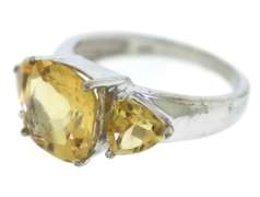 Sterling Silver Citrine Ring
