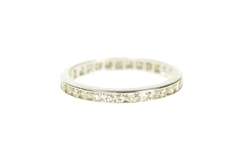Platinum 0.75 Ctw Diamond Eternity Wedding Band Ring