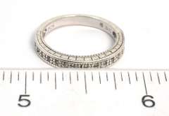Petite CZ Band in Sterling Silver