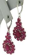 Sterling Silver Ruby Earrings