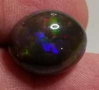 UNHEATED! Collectors 7.21ct smoldering black Opal