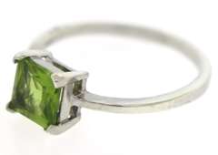 Sterling Silver Peridot Ring