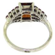 Sterling Silver Red Garnet Ring