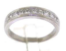 Charming Princess Cut Channel Set Diamond Band