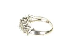 14K White Gold 1.20 Ctw Diamond Encrusted Statement Band Ring