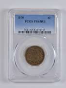 PR65 RB 1870 Two-Cent Piece - Graded PCGS