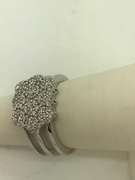 ladies 14k white gold diamond ring