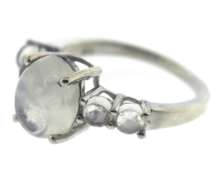 Sterling Silver Moonstone Ring