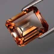 Lavish 3.70ct emerald cut Imperial Topaz