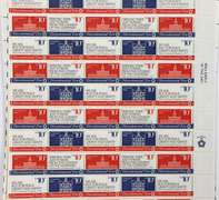 $129 Face Value In Mint 8 & 10 Cent US Comm Sheets