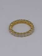 Beautiful Sterling Silver Gemstone Band Ring