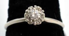 Shimmering 0.19CTW Diamond Ring in 14KT White Gold
