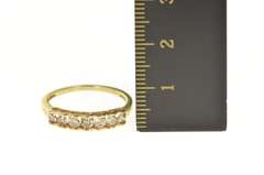 10K Yellow Gold 0.50 Ctw Light Brown Diamond Wedding Band Ring