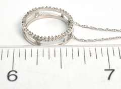 Lovely 1/15CTW Diamond Necklace in White Gold