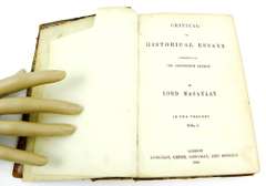 1860 Macaulay's Critical & Historical Essays