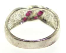 Sterling Silver Ring With Pink Sapphire