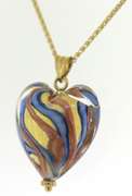 Beautiful Murano Glass Heart Necklace