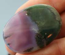 Collectors 45.60ct Chalcedony and Chlorite cabochon