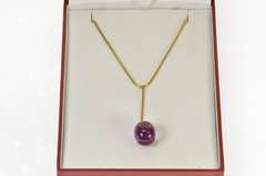 18K Yellow Gold Baccarat Tentation Crystal Drop Snake Chain Necklace