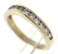 Amazing 14kt YG Channel Set Diamond Ring