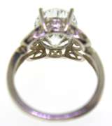 Sterling Silver Oval Cz Ring