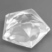 Star cut! 10.63ct diamond white Quartz