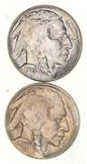 Lot (2) 1935-D & S Indian Head Buffalo Nickels