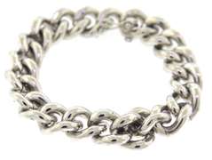 Gent's Heavy Sterling Silver Curb Bracelet