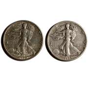 1933 S &1934 D Walkiing Liberty Halves