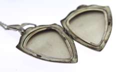 Sterling Silver Necklace with 2 Pendants