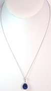 Platinum Tanzanite & Diamond Necklace