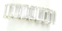 Silpada Sterling Emerald Cut Eternity Band, 8.25