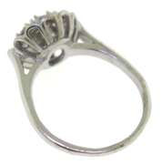 Fantastic White Gold Flower Diamond Ring