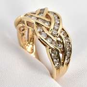 Woven Design Diamond Ring