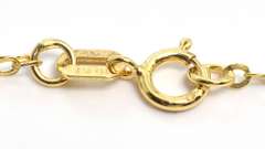 Modern Two-Tone Zipper Pull Necklace in Two-Tone Gold