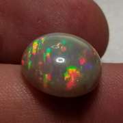 Stunning 6.35ct semi-black pinfire Welo Opal