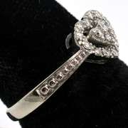 Sweet 1/10CTW Diamond Heart Ring in White Gold