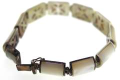 Sterling Silver Mother Of Pearl Bracelet