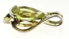 Sterling Silver Lemon Citrine Pendant