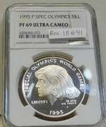 1995-P Special Olympics Sil PRF Dol NGC PF69UC