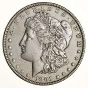 1901 Morgan Silver Dollar - Near Uncirculated
