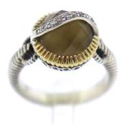 Stunning 18kt YG MOP & Smokey Quartz with Diamonds Jewerly Set