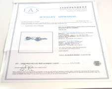 14K White Gold Diamond Earrings